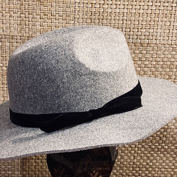 🌟HP🌟Vegan NWT Gray Flannel Fedora - Picture 5 of 7